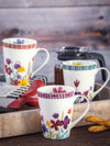 Goodhomes Fine Bone China Large Tea/Coffee Mug (Set of 3 pcs)