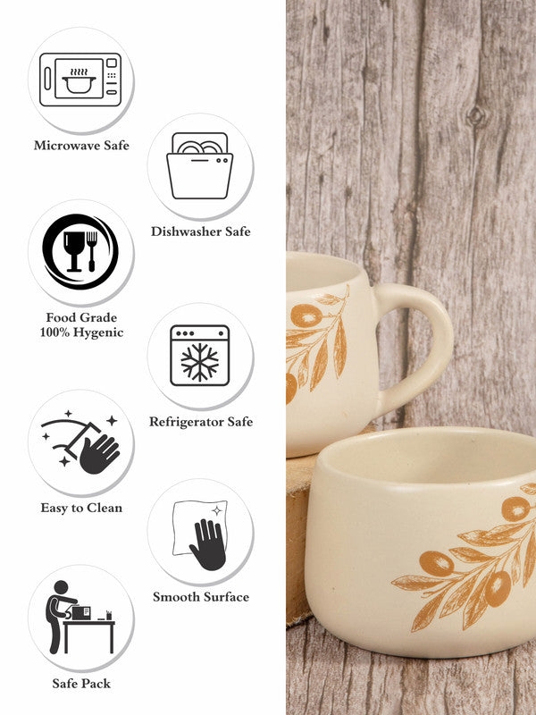 Goodhomes Stoneware Coffee Mug (Set of 2 pcs)